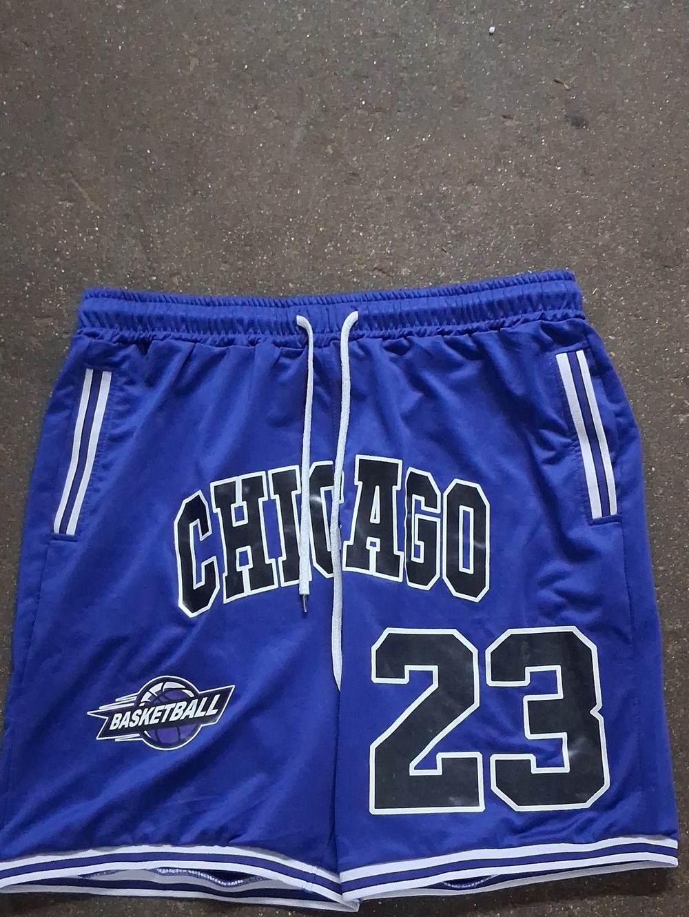 NFINITY Men's Athletic Shorts - Royal Blue with Black & White Trim